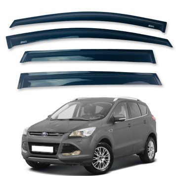 Дефлекторы окон (ветровики) Ford Kuga 2012-2019 (Defl) Q2 00-00014439 фото