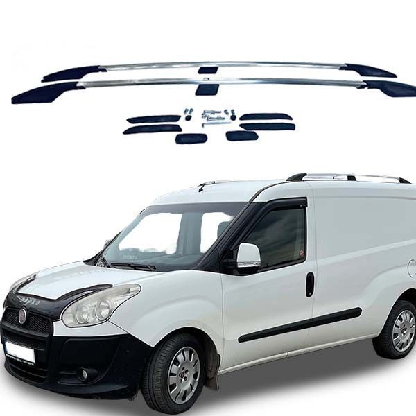 Рейлінги Fiat Doblo 2010-2022/Opel Combo 2010-2022 [ДБ] "Хром" STF (Турція) 1 кріплення S-31 фото