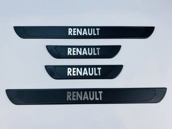 Накладки на пороги RENAULT 4шт (Y-3 чорний хром-карбон) (TAN24) 00-00014638 фото