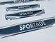 Накладки на пороги Kia Sportage 4шт (Y-2 хром-карбон) (TAN24) 00-00011765 фото 3