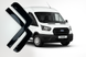 Дефлекторы окон (ветровики) Ford Transit 2000-2014 (вст 2шт) (DEFL LUX) 00-00016282 фото