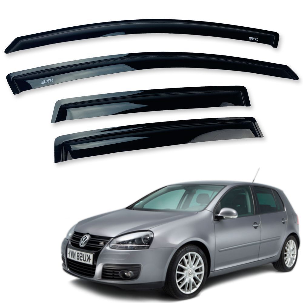 Дефлекторы окон (ветровики) Volkswagen Golf-5 2004-2008 HB (Defl) Q2 00-00014492 фото