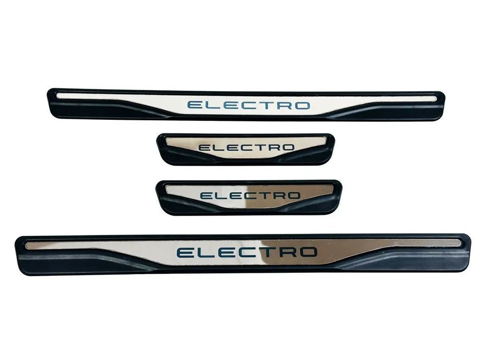 Накладки на пороги Electro хром-пласт 00-00016010 фото