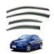 Дефлектори вікон (вітровики) MAZDA 6 SEDAN 2003-2008 нерж. з хром полоскою (HAWK) 00-00015793 фото