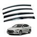 Дефлекторы окон (ветровики) Hyundai ELANTRA / AVANTE 2016-2020 нерж. з хром полоскою (HAWK) 00-00015569 фото