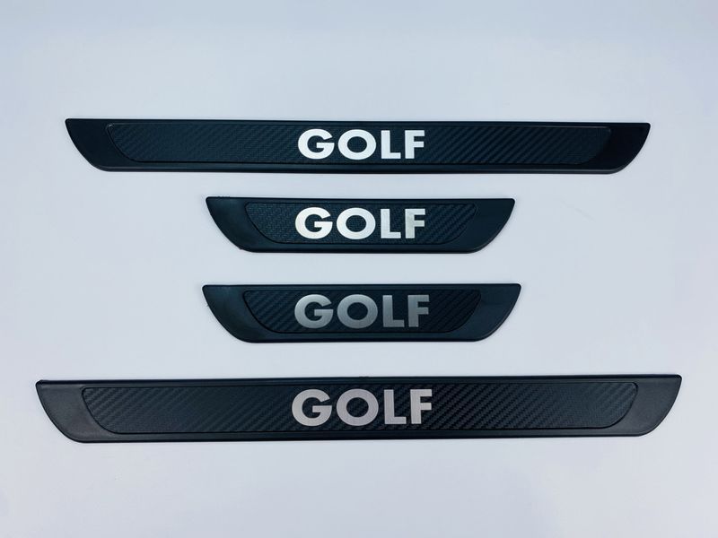 Накладки на пороги Golf 4шт (Y-3 чорний хром-карбон) (TAN24) 00-00014640 фото
