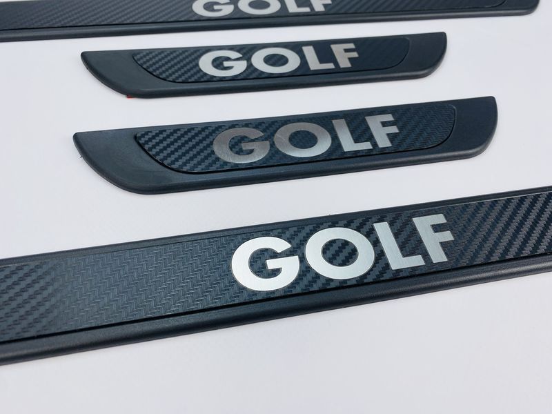 Накладки на пороги Golf 4шт (Y-3 чорний хром-карбон) (TAN24) 00-00014640 фото